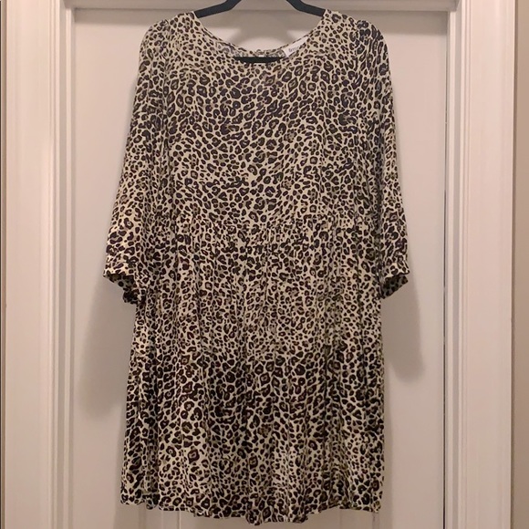 NWOT leopard print empire waist dress - Picture 3 of 8